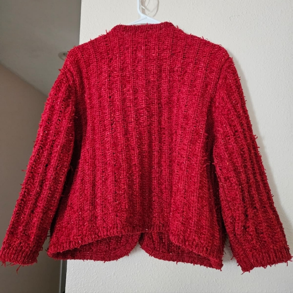 Zara's Knit Cardigan With Elbow-length Sleeves - Picture 7 of 9